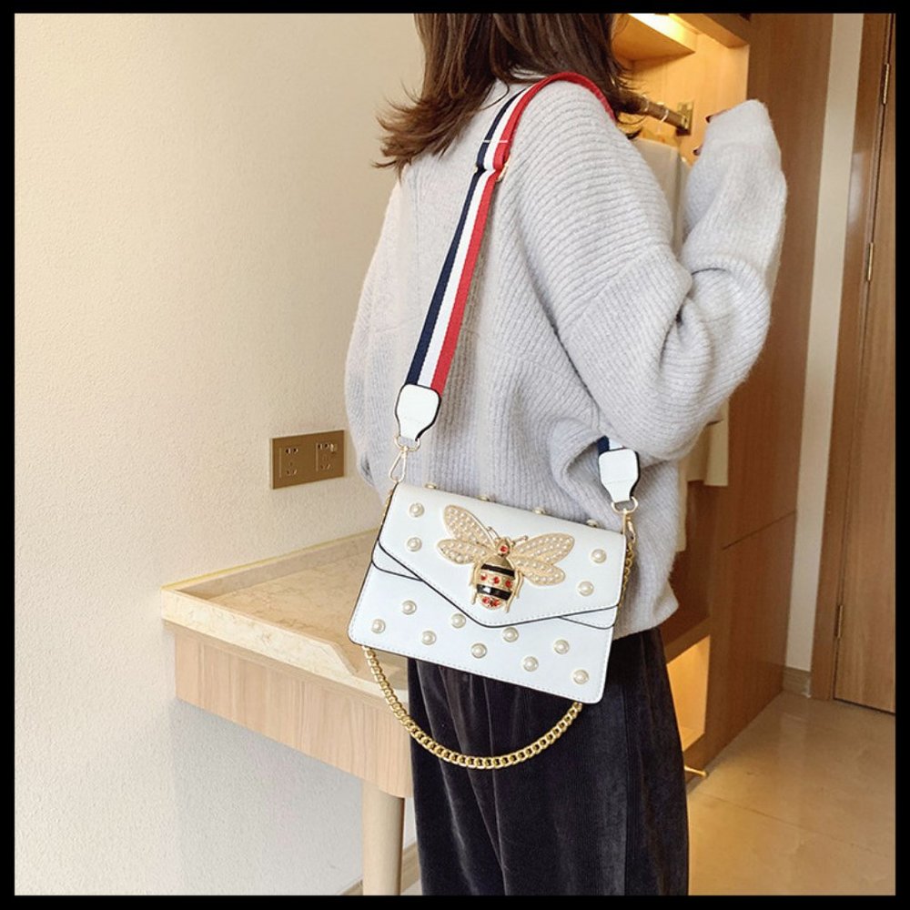 NEW AVA Pearl Bee Shoulder Bag Crossbody - Picture 6 of 6